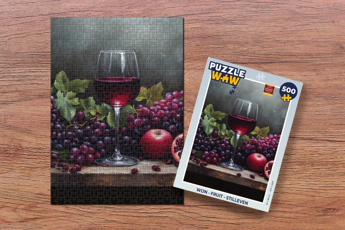 PuzzleWow Fruit Stilleven Legpuzzel 500 Stuks - 8721169403427