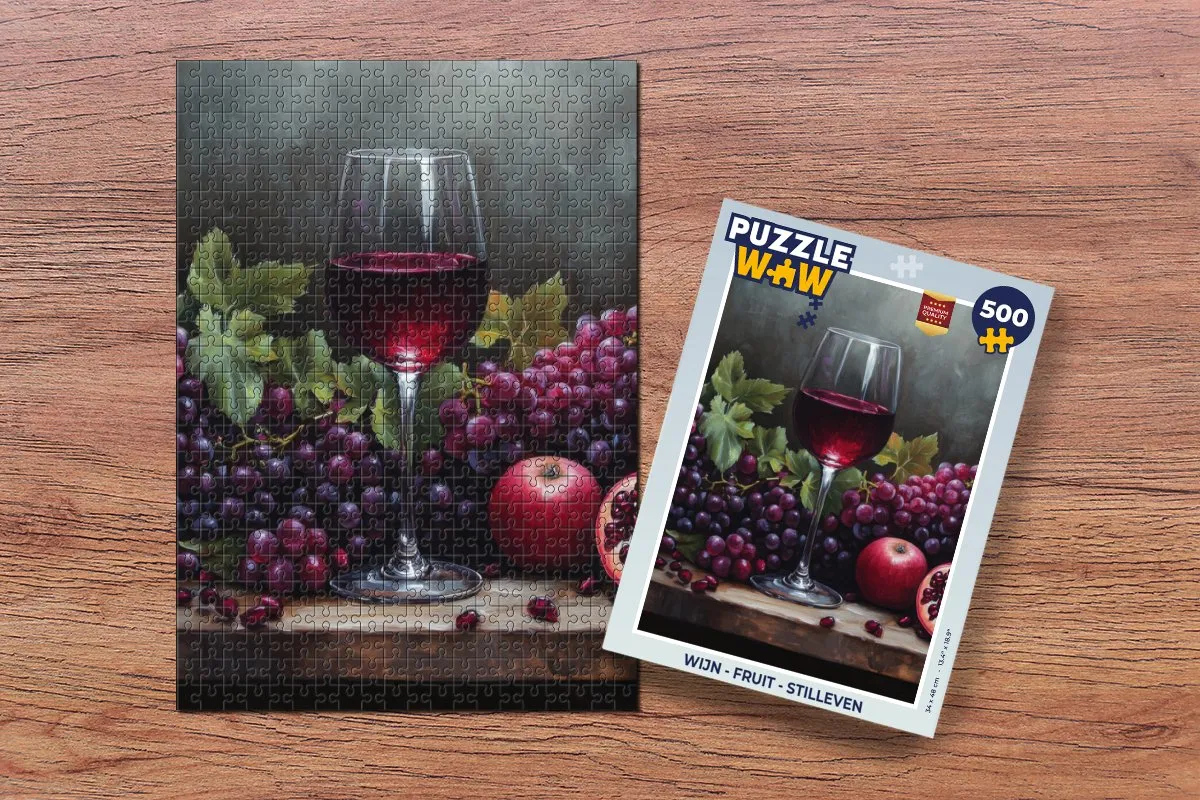 PuzzleWow Fruit Stilleven Legpuzzel 500 Stuks - 8721169403427