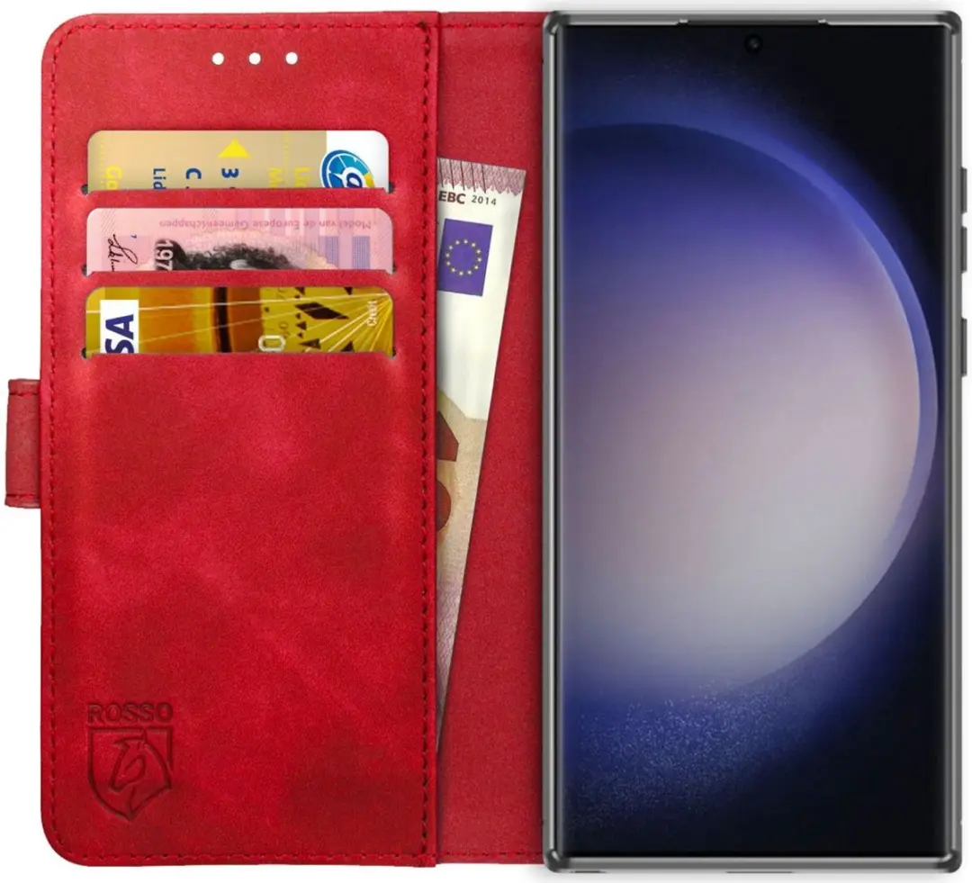 Rosso Element Book Case Wallet Samsung Galaxy S23 Ultra