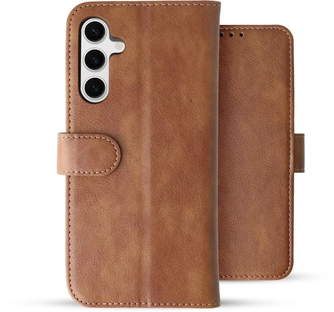 Rosso Element Book Case Wallet Samsung Galaxy S24 - 3 Pasjes - Bruin - afbeelding 4 van 6