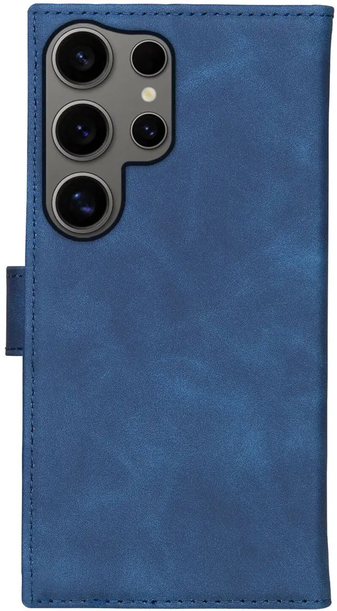 Rosso Element Book Case Wallet Samsung Galaxy S24 Ultra - 3 Pasjes - Blauw