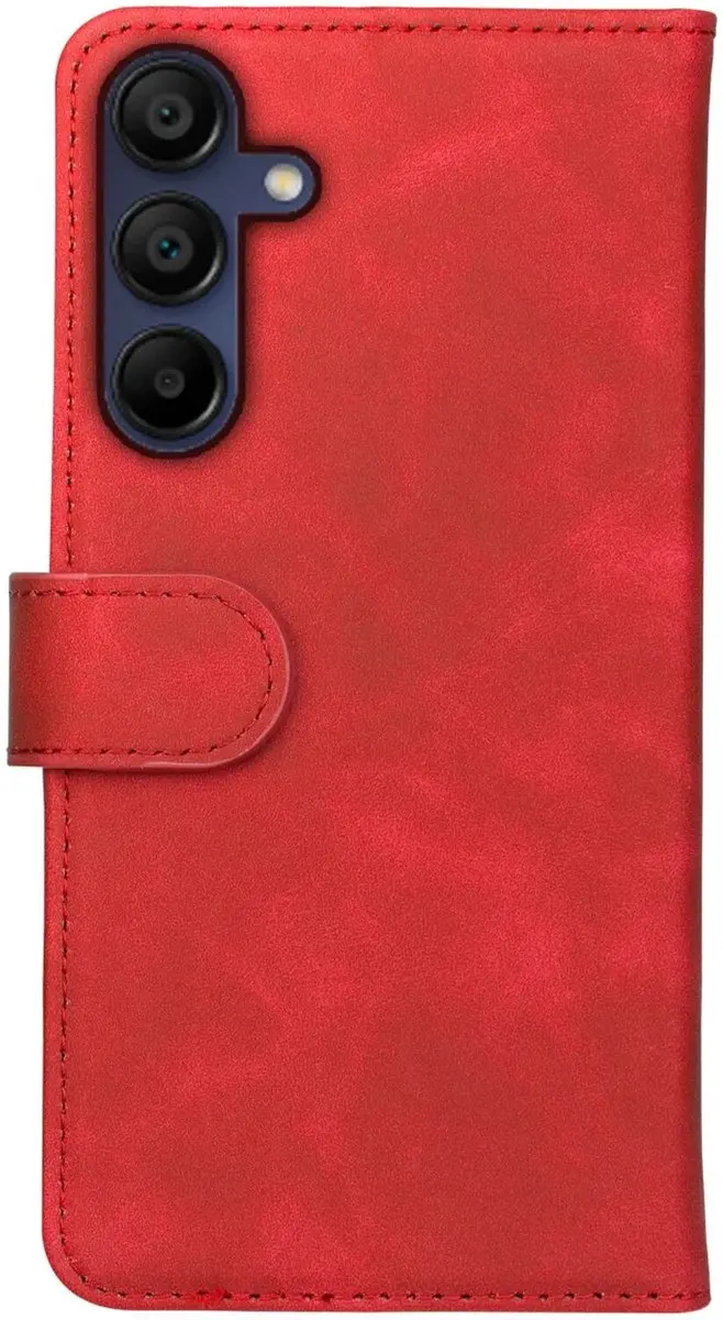 Rosso Element Book Case Wallet Samsung Galaxy A15 - 3 Pasjes - Rood - afbeelding 2 van 6
