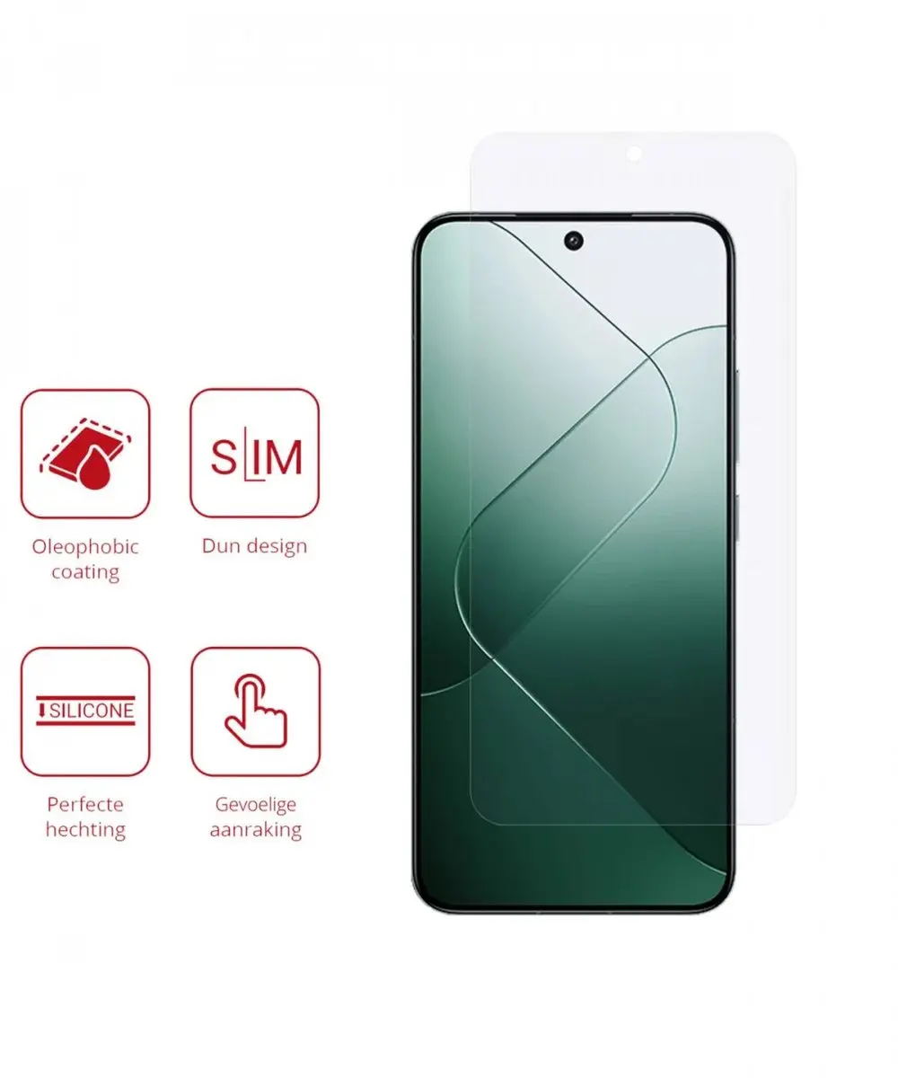Rosso Screen Protector Ultra Clear voor Xiaomi 14 - 2 Stuks - afbeelding 2 van 6