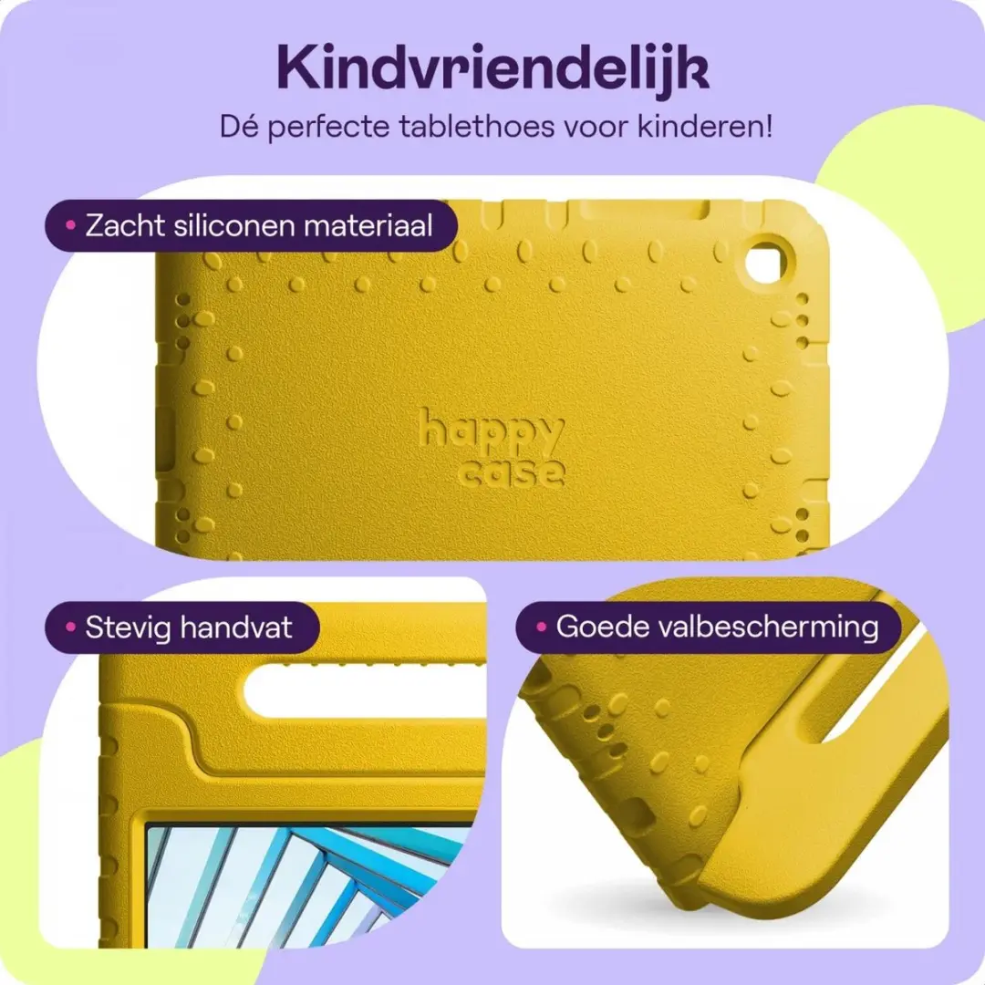 HappyCase Kinder Tablethoes Lenovo Tab M10 Gen 3 - Geel