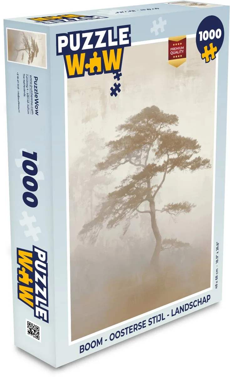 PuzzleWow Boom Landschap Legpuzzel 1000 Stuks