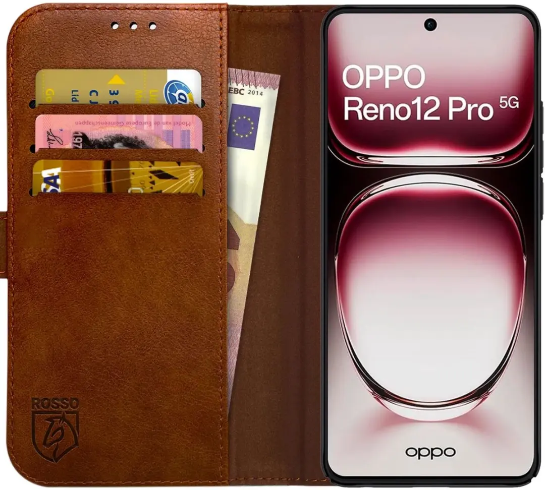 Rosso Element Wallet Book Case Oppo Reno 12 Pro