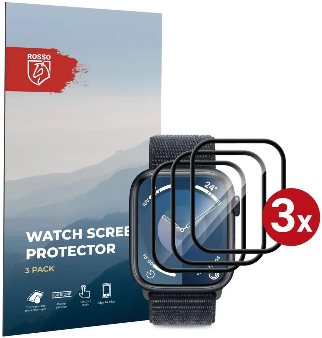 Rosso Hybrid Glass Apple Watch 45mm