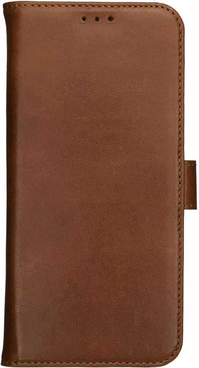 Rosso Deluxe Echt Leer Hoesje iPhone 16/17 - 3 Pasjes - Bruin