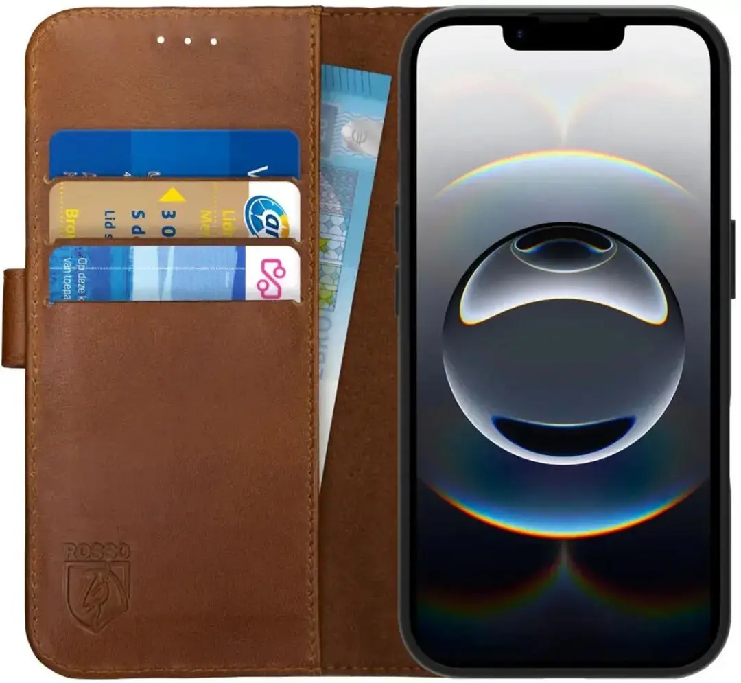 Rosso Deluxe Echt Leer Hoesje iPhone 16/17