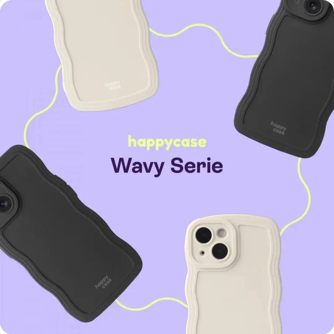 HappyCase Wavy Hoesje iPhone 16 Pro Max - Beige