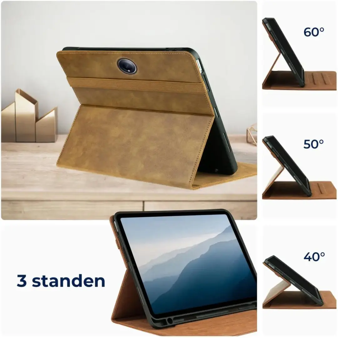 Rosso Element 208692 Tablethoes - OnePlus Pad Go/Oppo Pad Neo/Air2 - Bruin