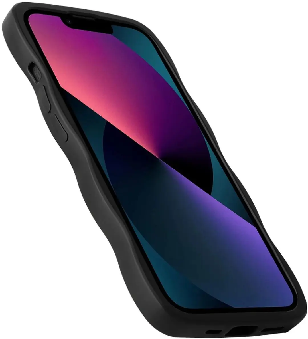 HappyCase Wavy Hoesje iPhone 17e/16e - Zwart