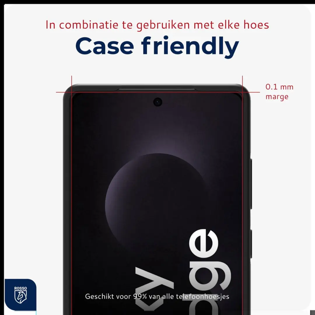 Rosso Privacy Screen Protector Samsung Galaxy S25 Edge - 9H Glas