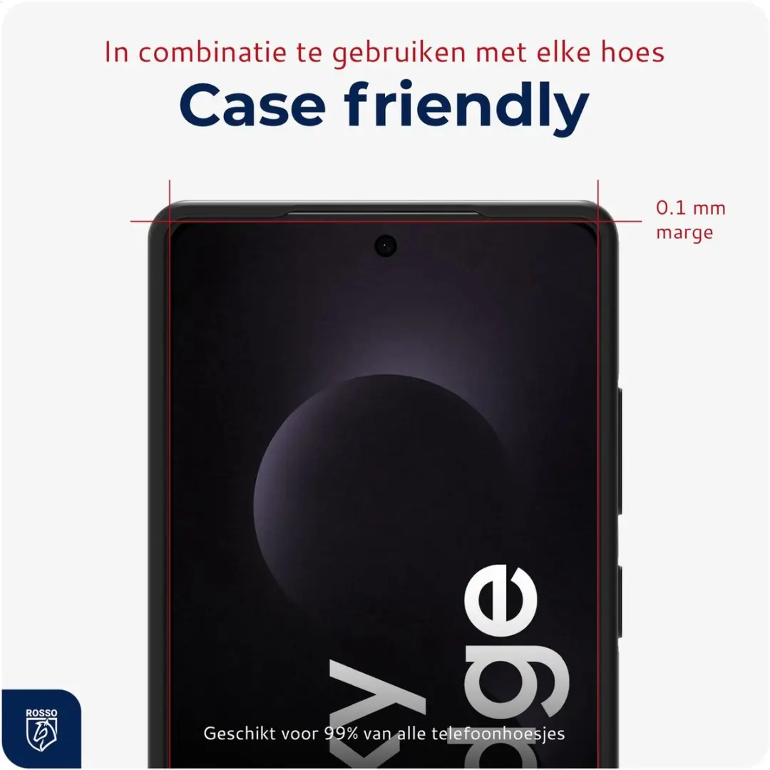 Rosso Privacy Screen Protector Samsung Galaxy S25 Edge - 9H Glas
