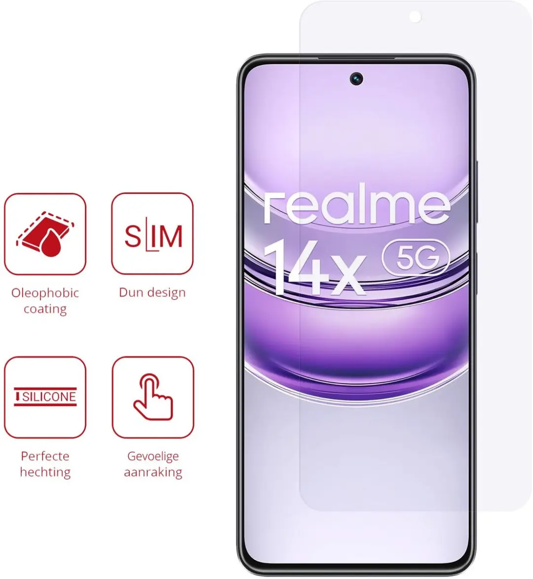 Rosso Screen Protector Realme 14X - 2 Stuks