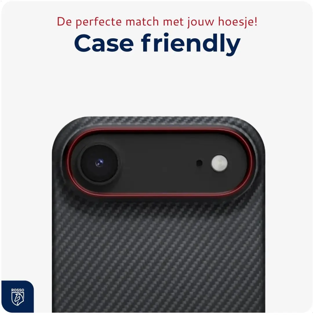 Rosso Camera Protector iPhone Air - Ultra Dun Glas - Zwart