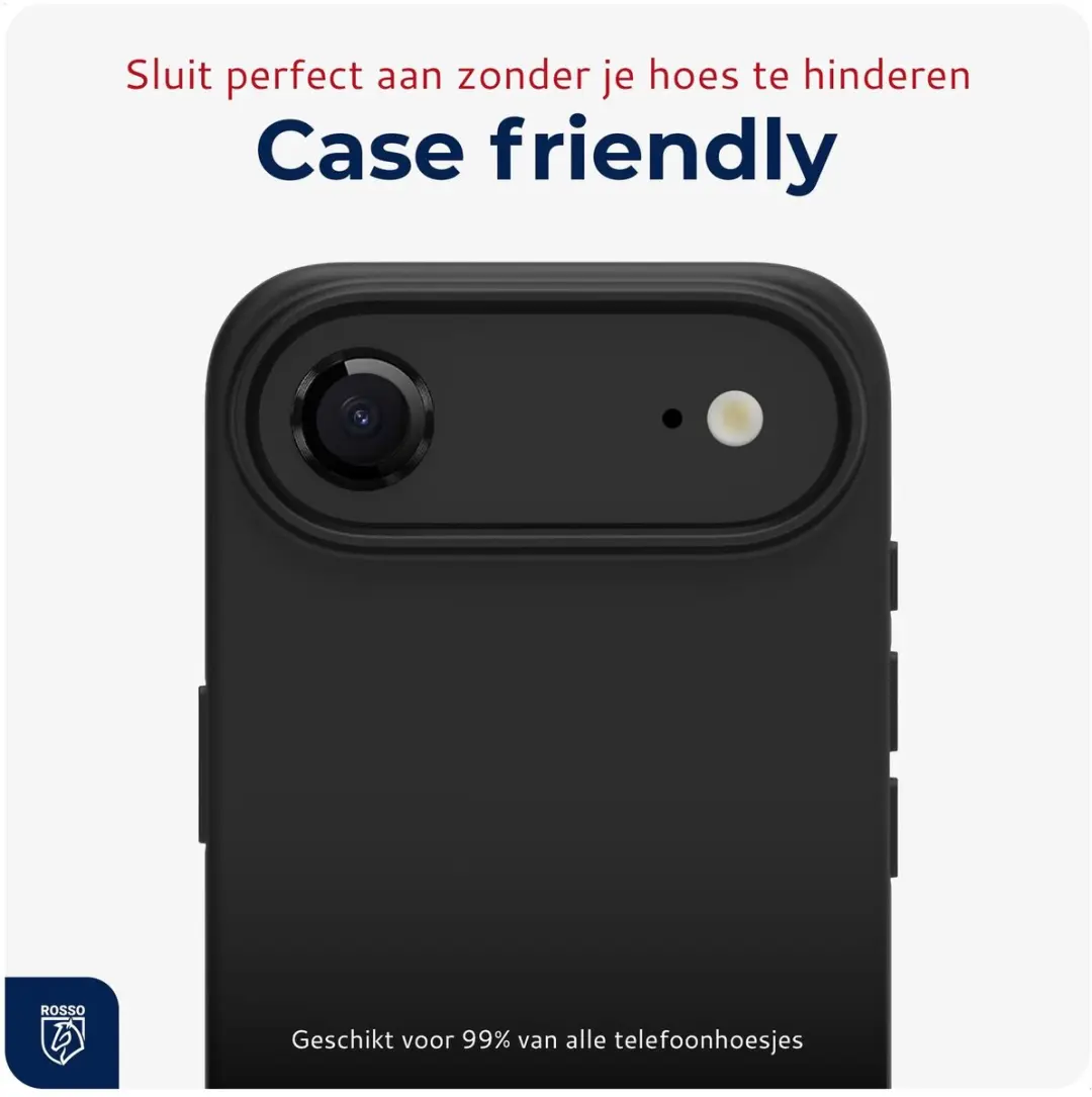 Rosso Camera Frame Protector iPhone Air - 9H Tempered Glass - Zwart