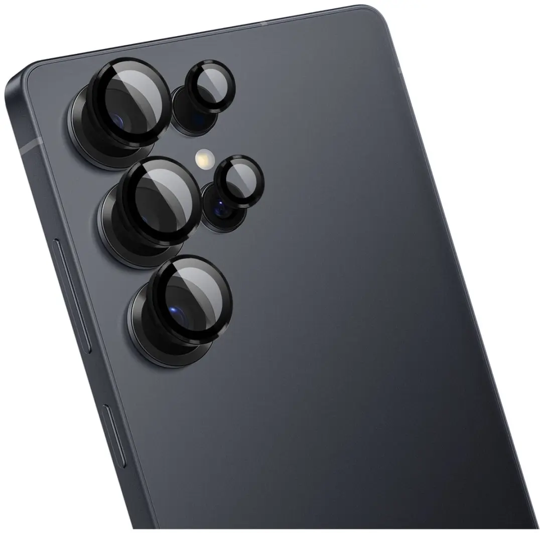Rosso Camera Frame Protector Samsung Galaxy S25 Ultra - 9H Glas - Zwart