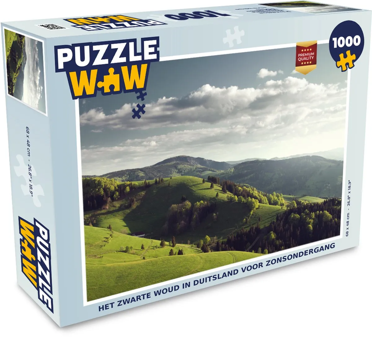 PuzzleWow Het Zwarte Woud Legpuzzel 1000 Stuks - Multicolor