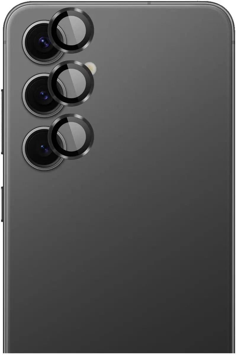 Rosso Camera Frame Protector Samsung Galaxy S24 - 9H Glas - Zwart - afbeelding 6 van 6