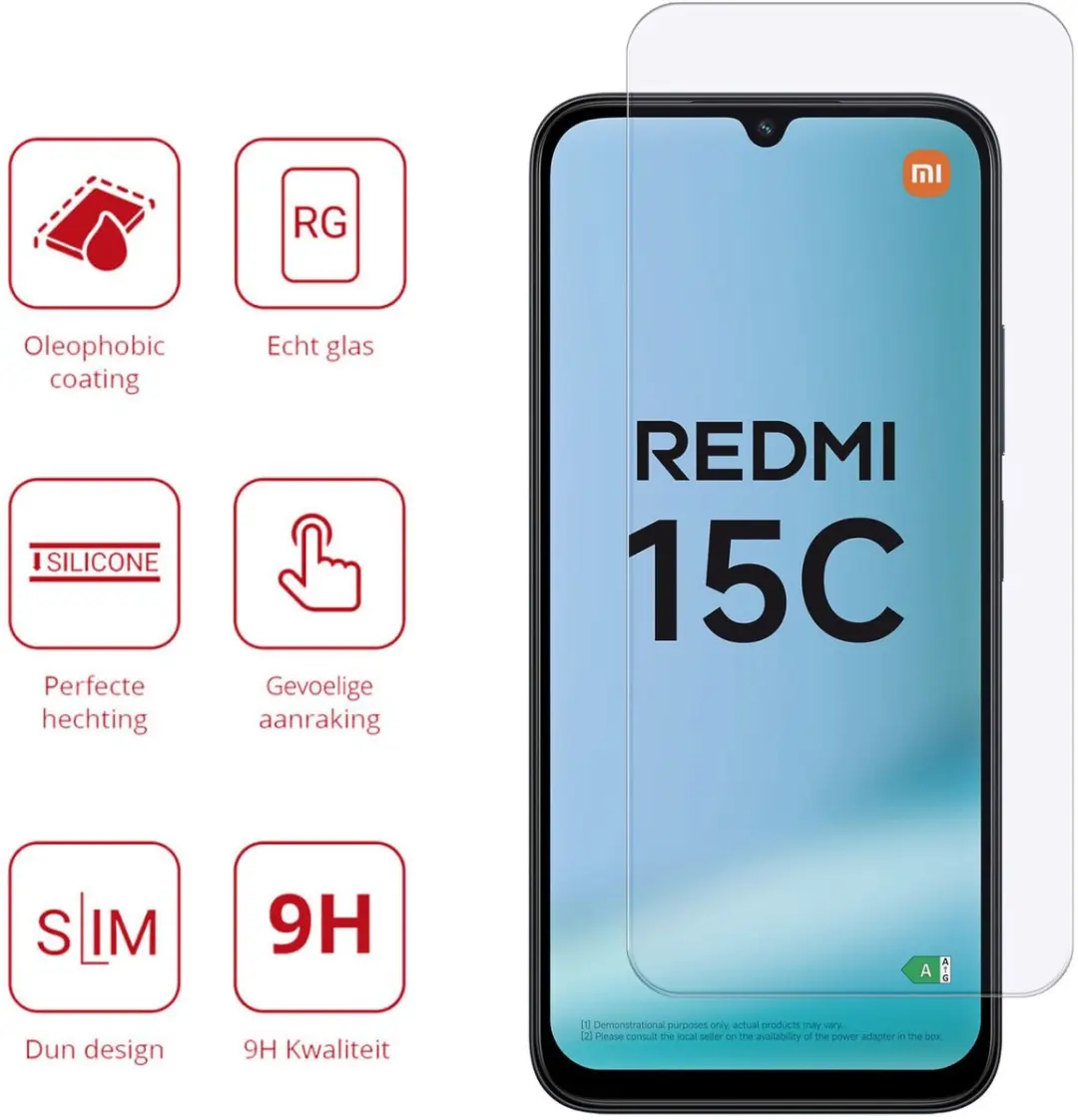 Rosso Screen Protector Xiaomi Redmi 15C - 9H Tempered Glass