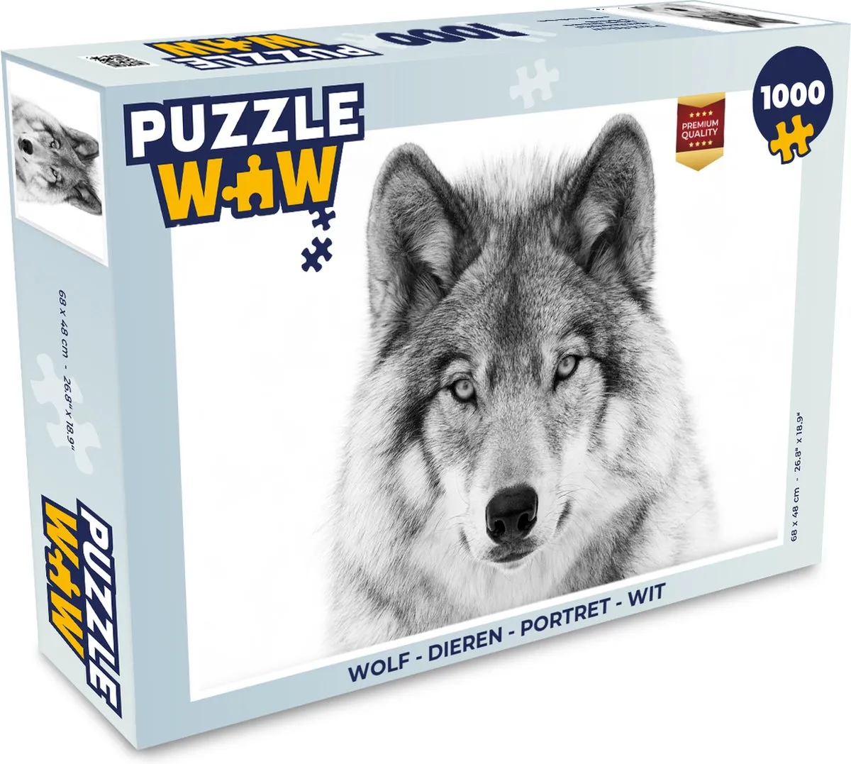 PuzzleWow Dieren Portret Legpuzzel 1000 Stuks
