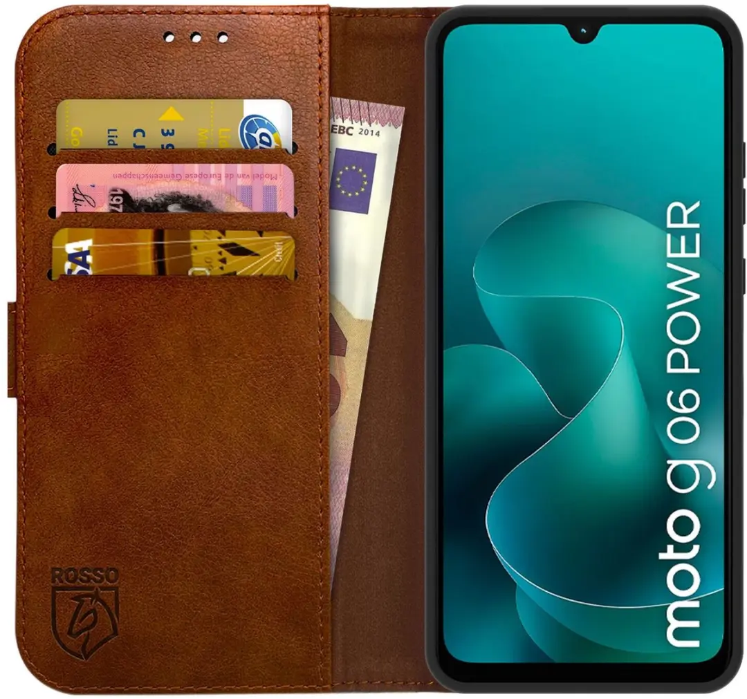 Rosso Element Wallet Book Case Moto G06 Power