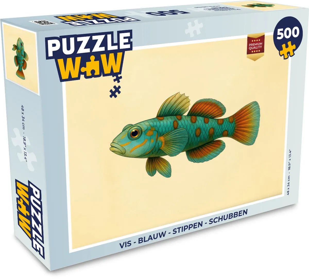 PuzzleWow Vis Puzzel 500 Stuks
