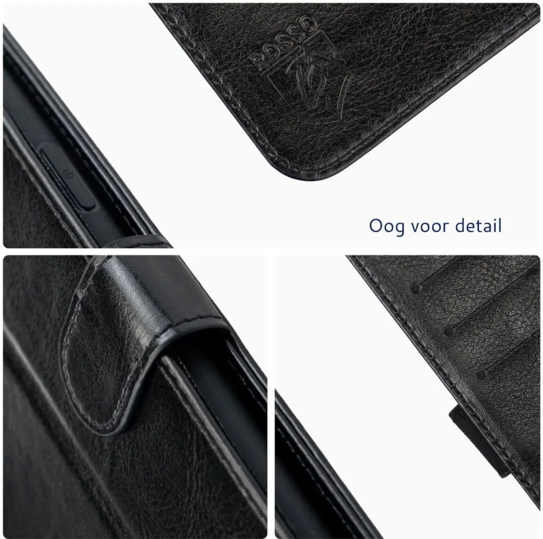 Rosso Element Wallet Book Case 253413 - Zwart