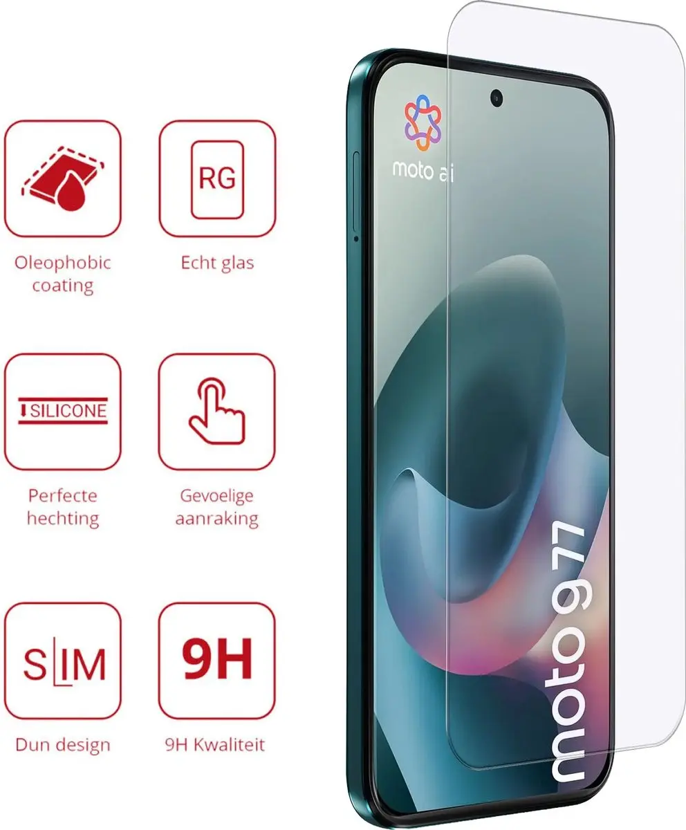 Rosso Screen Protector Motorola Moto G77 - 9H Tempered Glass
