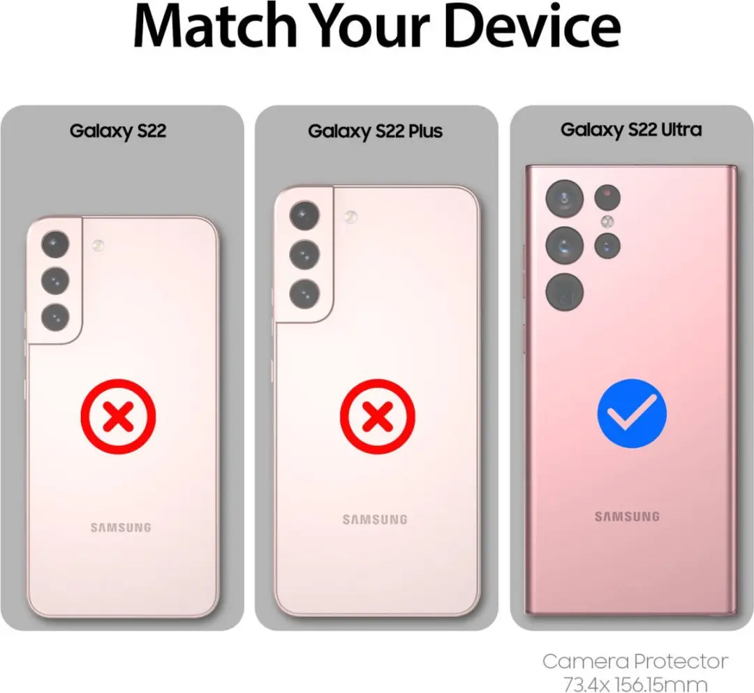 Whitestone Camera EZ Samsung Galaxy S22 Ultra - 2 Stuks - afbeelding 6 van 6