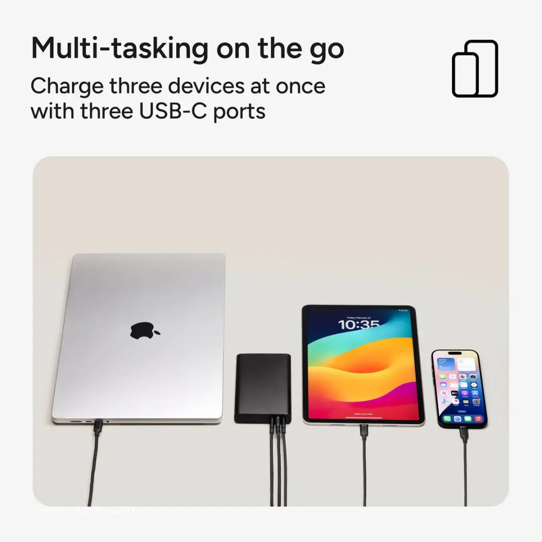 mophie Powerstation Pro 20.000mAh Powerbank - 45W - Zwart - afbeelding 4 van 6