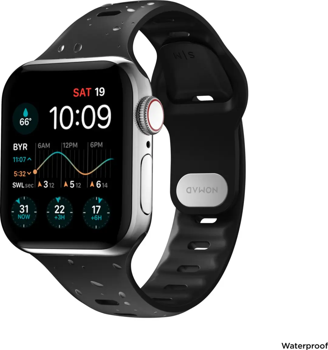 NOMAD Sport Band Slim Apple Watch 40/41mm - Zwart