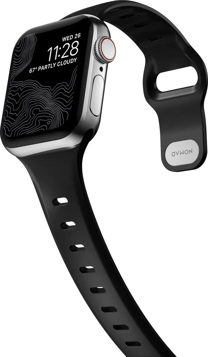 NOMAD Sport Band Slim Apple Watch 40/41mm - Zwart - afbeelding 6 van 6