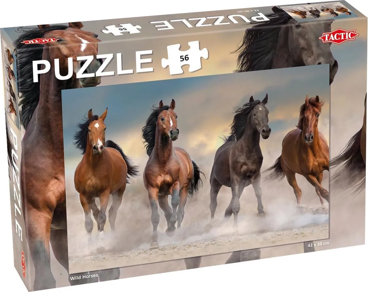 Tactic Wild Horses Puzzel 56 Stukjes