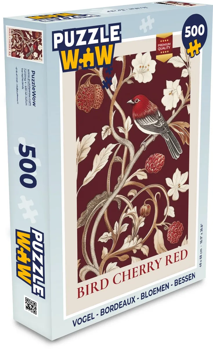 PuzzleWow Vogel Puzzel 500 Stuks