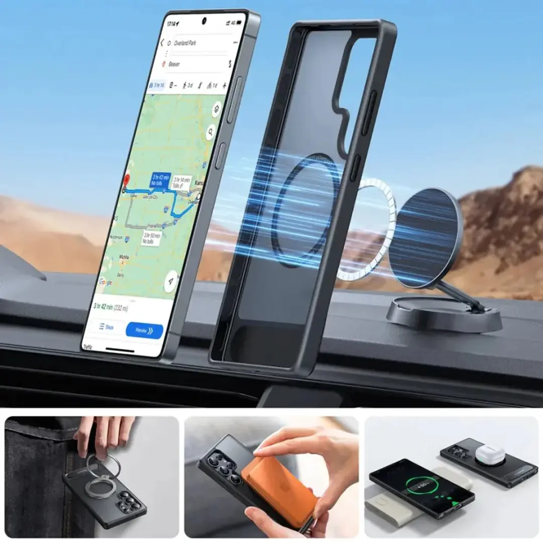 Torras UPro Pstand Spin Hoesje Samsung Galaxy S25 Ultra