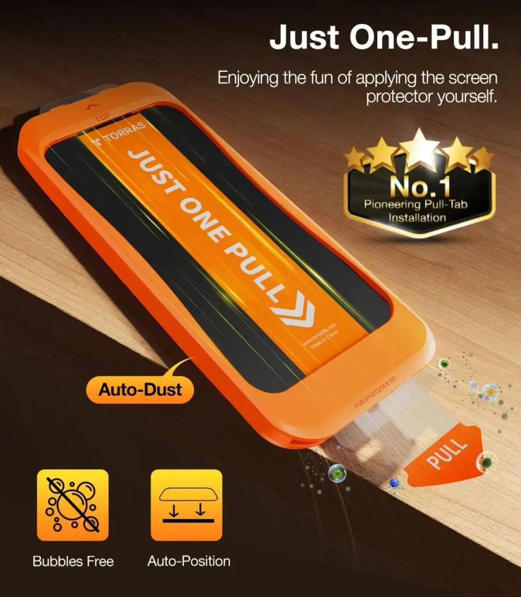 Torras Install Master 9H iPhone 16 Screen Protector - 2 Stuks