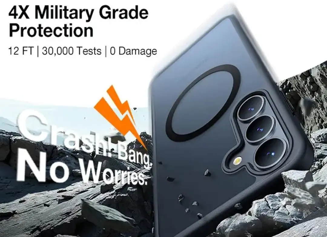 Torras Guardian Magnetic Hoesje Samsung Galaxy S25 - Zwart
