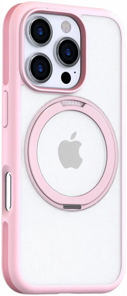 Torras UPRO Ostand R Fusion Hoesje iPhone 16 Pro - Roze