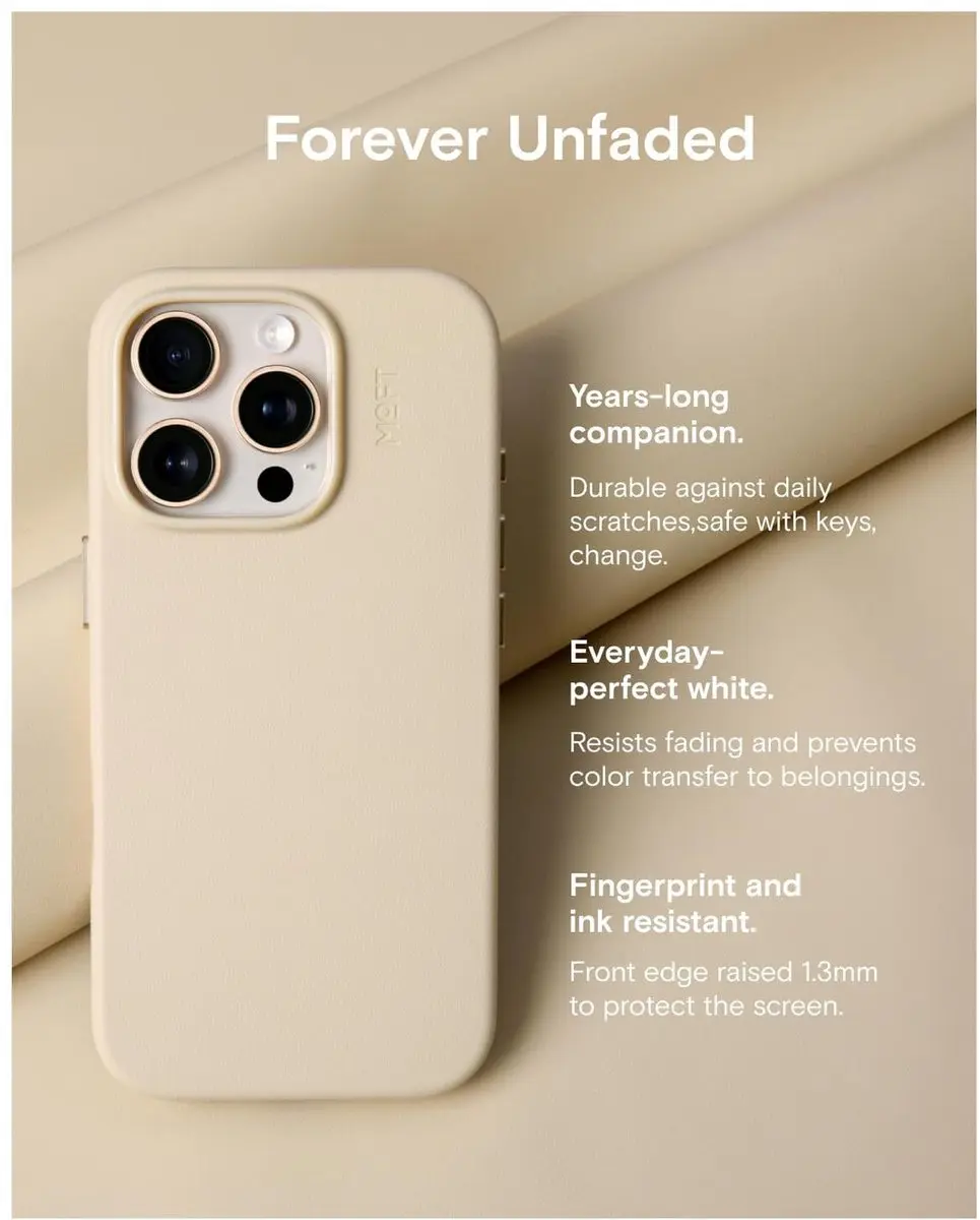 MOFT Vegan Leer Hoesje iPhone 16 Pro Max - Taupe