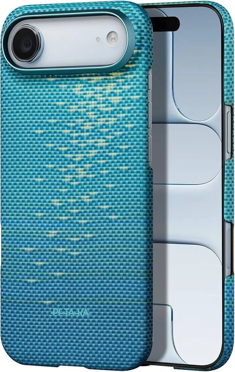 Pitaka Ultra-Slim Hoesje iPhone Air - 600D Aramidevezel - Blauw