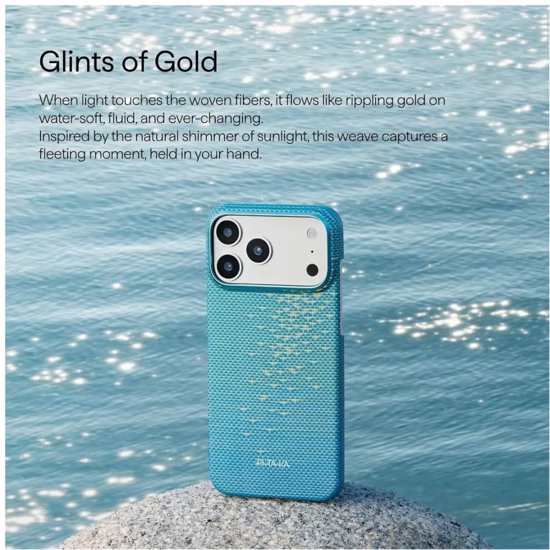 Pitaka Ultra-Slim Hoesje iPhone 17 Pro Max - 600D Aramidevezel - Blauw