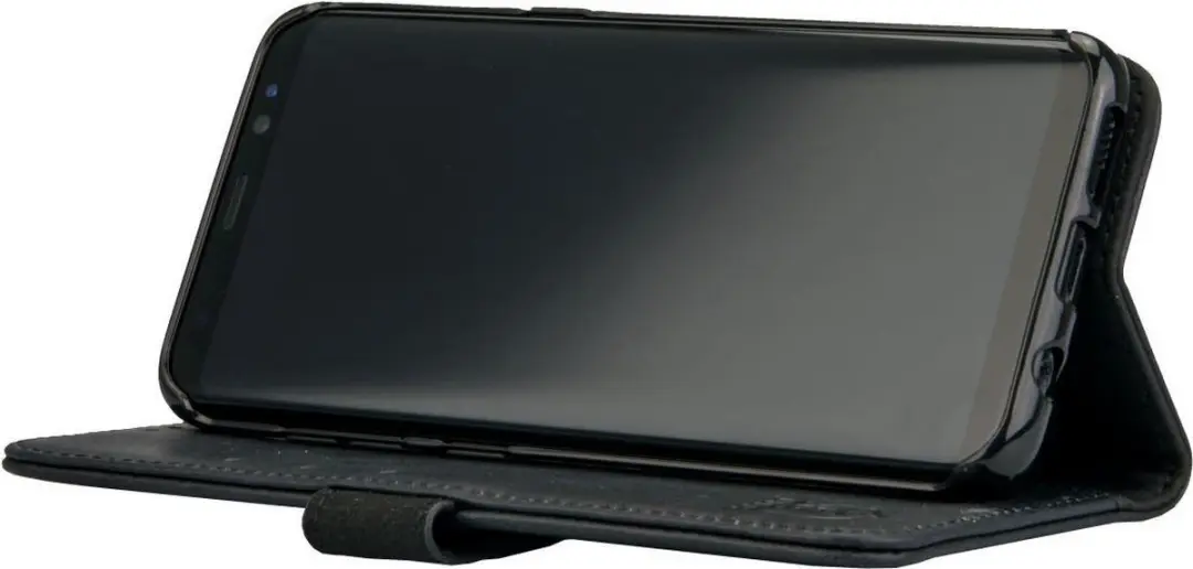 Rosso Deluxe Book Case Samsung Galaxy S8+ - 3 Pasjes - Zwart