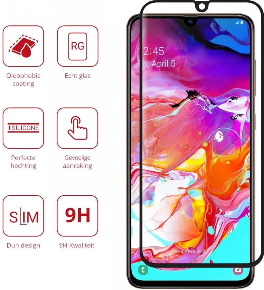 Rosso 9H Tempered Glass Screen Protector Samsung Galaxy A70