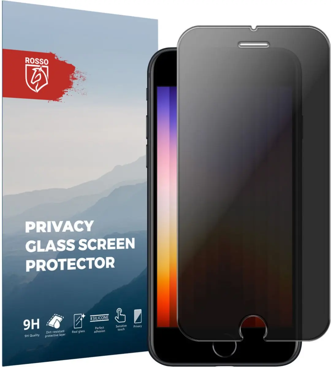 Rosso 9H Privacy Screen Protector iPhone SE (2020/2022)