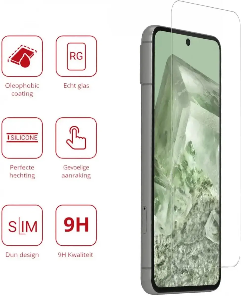 Rosso 9H Tempered Glass Screen Protector Google Pixel 8