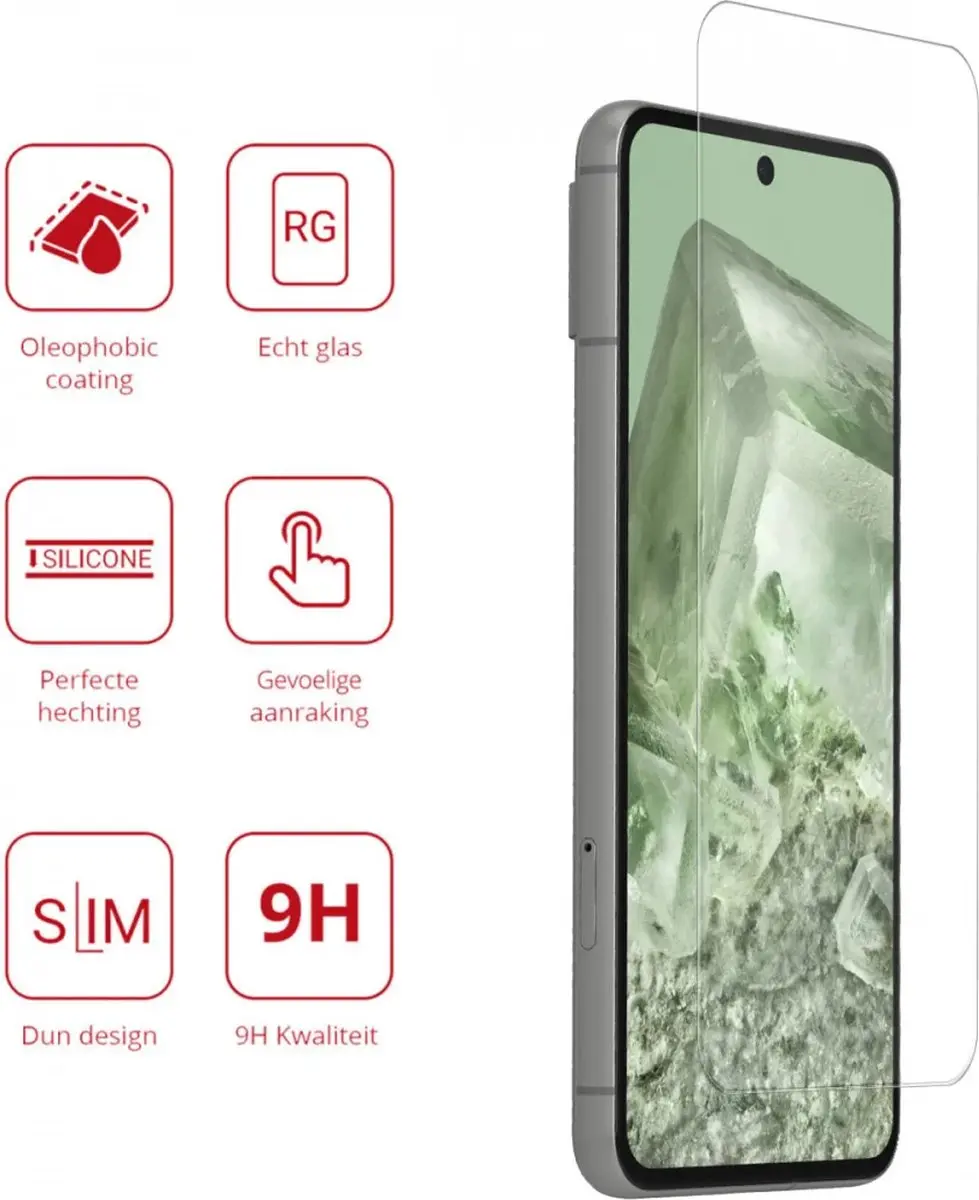 Rosso 9H Tempered Glass Screen Protector Google Pixel 8
