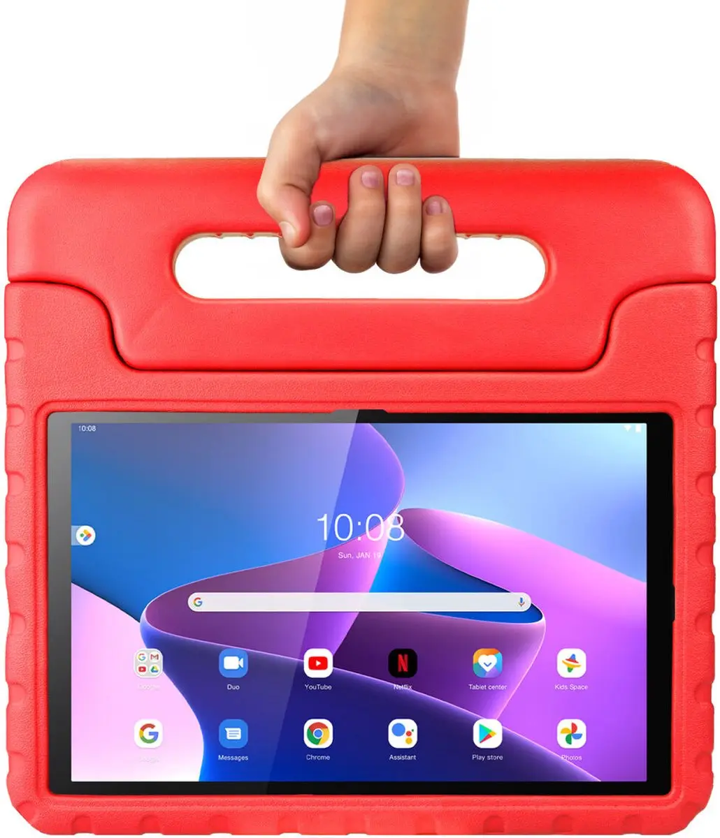 HappyCase Kinder Tablethoes Lenovo Tab M10 Gen 3 - Rood