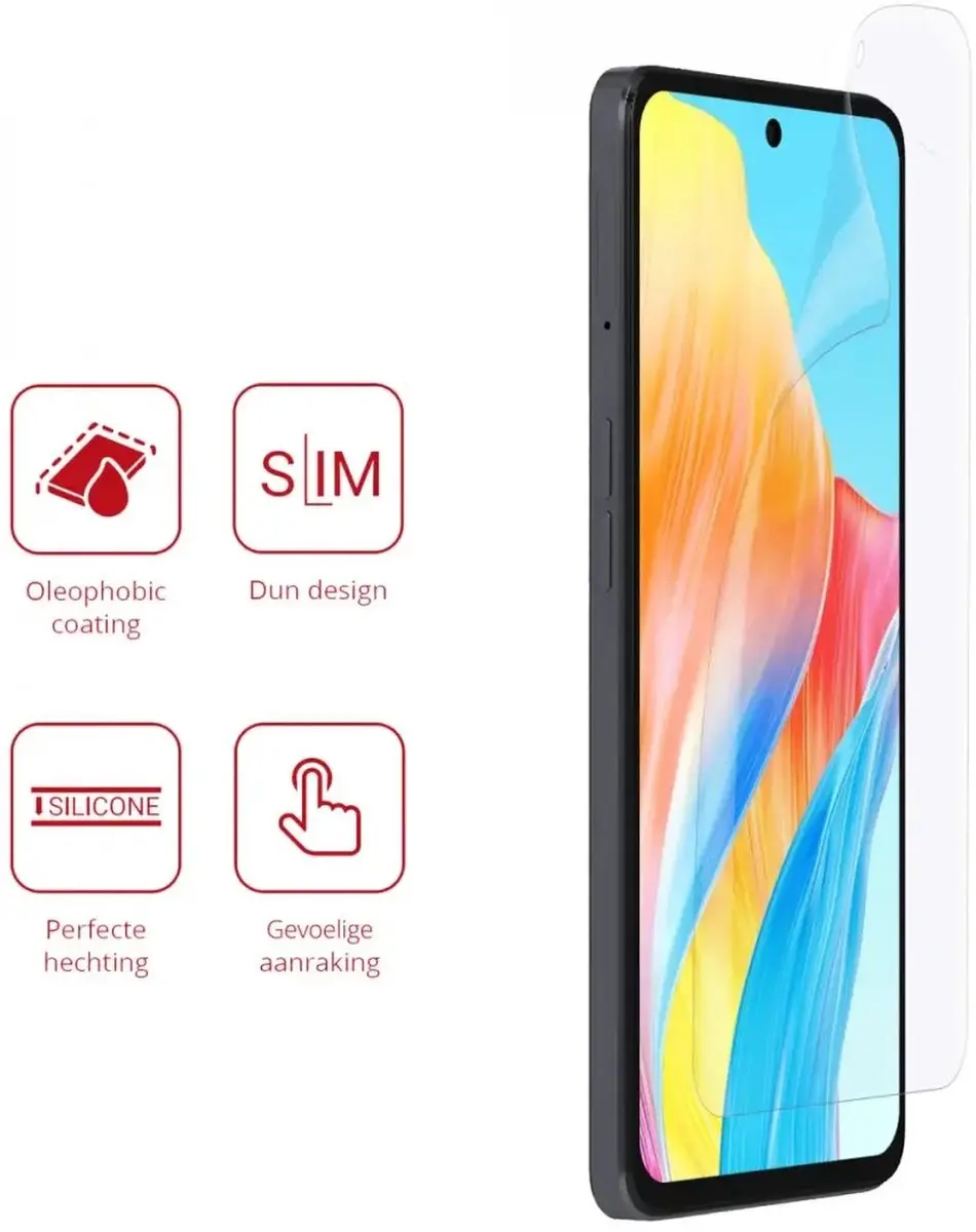 Rosso Screen Protector Ultra Clear - 2 Stuks - Oppo A98